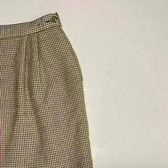 Vintage Pendleton 100% Virgin Wool Houndstooth Skirt - Picture 4 of 4